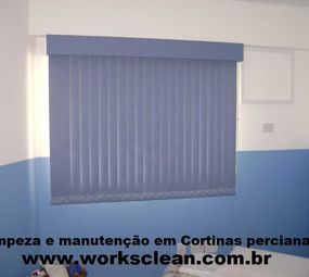 Higienização e manutenção em cortina persianas