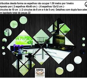 PROMOÇÃO DE PAINÉIS DE ESPELHOS r$ 180.00 a escolher